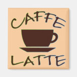 Caffe Latte Fridge Magnets