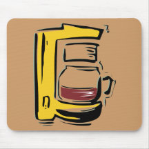 Caffeinated Coffee Pot Mouse Pads
