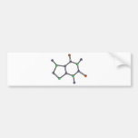 Caffeine molecule bumper sticker