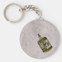 Caged Heart Key Chain