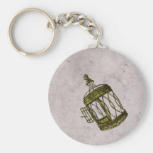 Caged Heart Key Chain