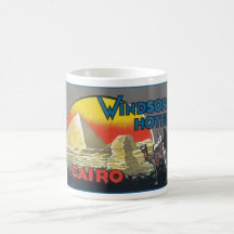 Cairo Egypt Vintage Travel Mugs
