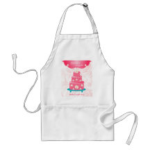 Cake Bakery Pastry Chef Daisy Pink Apron
