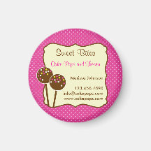 Cake Pops Bakery Magnet