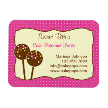 Cake Pops Bakery Premium Flexi Magnet