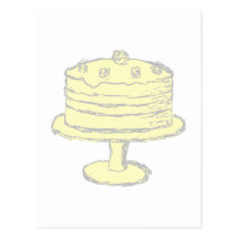 Cake. Postcard