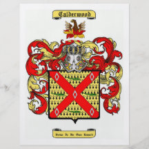 calderwood (irish) personalised flyer