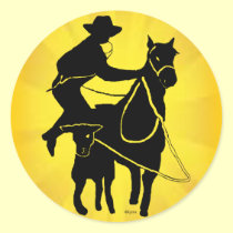Calf Roper 303 stickers
