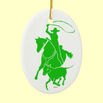 Calf RoperGreen ornaments