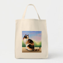 Calico Cat at Sunset Bag