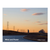 California Aqueduct Windmills Altamont Products Postcard
