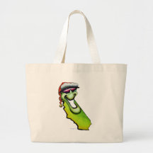 California Christmas Canvas Bag