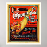 California - Cornucopia of the World Posters