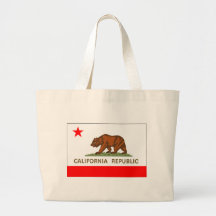 California Flag Canvas Bags