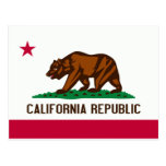 California Flag Postcard