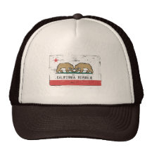 California Gay Marriage Flag Trucker Hats