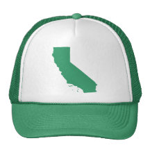 California Green Snap Back Mesh Trucker Hat
