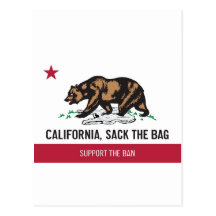 California, Sack the Bag Post Cards