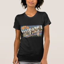 CALIFORNIA Vintage Luggage Label print T-shirt