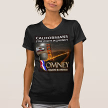 Californians for Mitt Romney 2012 T-shirts