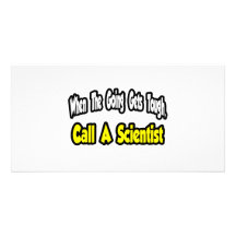 Call a Scientist Personalized Photo Card