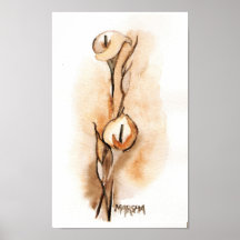 CALLA LILY IN SEPIA PRINT