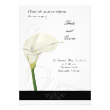 Calla Lily Wedding Invitation