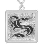 Calligraphy Letter S Necklace