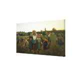 Calling in the Gleaners, 1859 Gallery Wrap Canvas