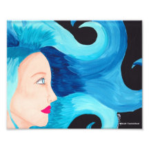 Calm Before the Storm Blue Fairy Print Photographic Print