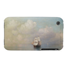 Calm Seas Ivan Aivazovsky seascape waterscape sea iPhone 3 Case