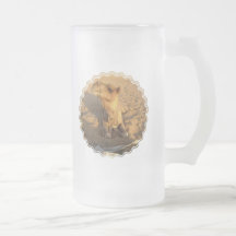 Camel in Desert Frosted Beer Mug