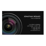 Camera Lens Photographer business card