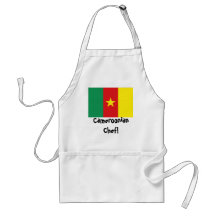 Cameroon flag chef apron