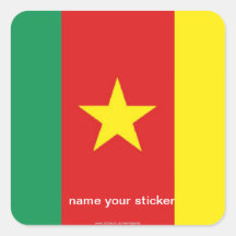 Cameroon flag sticker