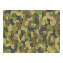 Camo Greens & Browns Postcards