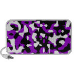 Camouflage Camo Pattern (Purple) Travel Speakers