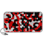 Camouflage Camo Pattern (Red) Travel Speakers