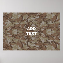 Camouflage Desert Posters