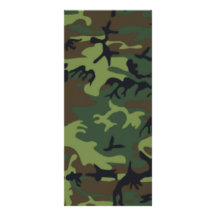 Camouflage Full Color Rack Card