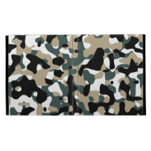 Camouflage Pattern iPad Folio Case