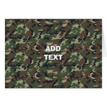 Camouflage Woodland Cards