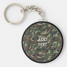 Camouflage Woodland Keychains