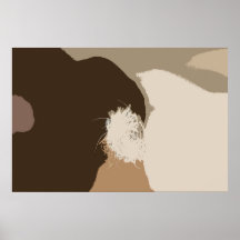 Camouflaged Dog's Tail Print