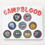 CampBlood Merit Badge Mousepad