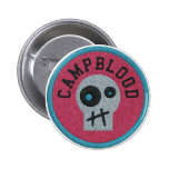 CampBlood Skully Merit Badge Button