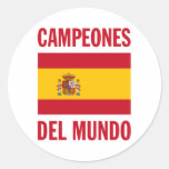 CAMPEONES DEL MUNDO ROUND STICKER