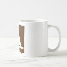 Campground Tent Street Sign Coffee Mug