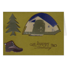 Camping Birthday Card