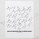 Can You Identify The 20 Amino Acids? (Chemistry) Custom Flyer